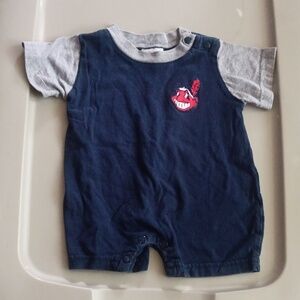 Retro Cleveland Indians infant romper